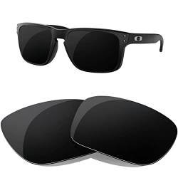 HiCycle2 Polarisierte Ersatzgläser für Oakley Holbrook Sonnenbrille, mehrere Optionen(Schwarz) von HiCycle2