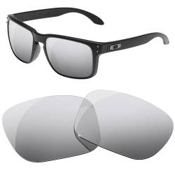 HiCycle2 Polarisierte Ersatzgläser für Oakley Holbrook XL Sonnenbrille, mehrere Optionen, silber, nothing von HiCycle2