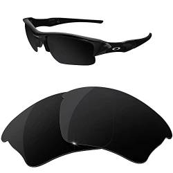 HiCycle2 Spiegelpolarisierte Ersatzgläser für Oakley Flak Jacket XLJ Sonnenbrille (Schwarz) von HiCycle2