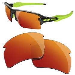 HiCycle2 Verspiegelte polarisierte Ersatzgläser für Oakley Flak 2.0 XL Sonnenbrille, mehrere Optionen, rot von HiCycle2
