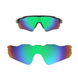 Oak&ban Verspiegelte polarisierte Ersatzgläser für Oakley Radar EV Path Sonnenbrille, verschiedene Optionen Gr. One size, grün von HiCycle2