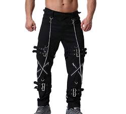 Männer Bleistift Hose Gothic Outdoor Punk Hose Skinny Jogginghose Hosen Hosen Street Dance Hosen der Männer von Hibasing