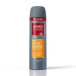 Hidrofugal Men Aktiv Schutz Spray (150 ml), Deospray mit Zinkionen und frischem Duft, Antitranspirant Spray für einen effektiven Schutz vor Schweiß und Körpergeruch von Hidrofugal