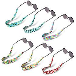 Hifot 6 Stück Brillenband Kinder, Neoprene Sportbrillenband Sonnenbrille Brillenbänder Anti-Rutsch Brillen Bband Schwimmfähig für Kinder von Hifot