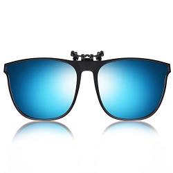Hifot Sonnenbrille Aufsatz Clip on Sonnenbrille Sonnenbrille Clip auf Flip Up polarisierte Linse passen über Korrekturbrillen UV400 Beste für Driving von Hifot