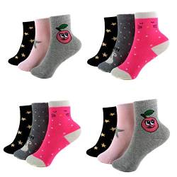 HighClassStyle Mädchen Thermo Socken Warme Kinder Strümpfe 85% Baumwolle Gr. 23-38 Bunt 6 Paar A.TMK02 (27-30, Mehrfarbig (TMK02)) von HighClassStyle