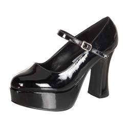 Funtasma Plateau-Pumps Maryjane-50 Lack schwarz Gr. 38 von Higher Heels