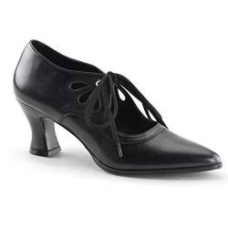 Funtasma Renaissance-Pumps Victorian-03 Mattschwarz Gr.39 von Higher Heels