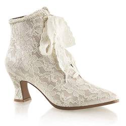 Higher-Heels Fabulicious Ankle-Booties Spitze Victorian-30 Champagne Gr.37 von Higher-Heels