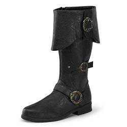 Higher-Heels Funtasma Piratenstiefel Carribean-299 schwarz Gr. 41-42,5 von Higher-Heels