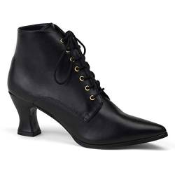 Higher-Heels Funtasma Renaissance-Schuhe Victorian-35 Mattschwarz Gr. 40 von Higher-Heels