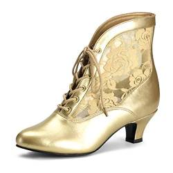Higher-Heels Funtasma Schuhe für Grand Dames: Dame-05 mattgold Gr. 36 von Higher-Heels