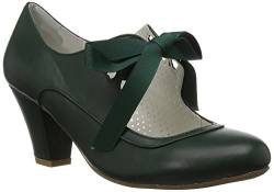 Higher Heels Pinup Couture Damen Mary Janes Wiggle-32 dunkelgrün Gr.39 von Higher Heels