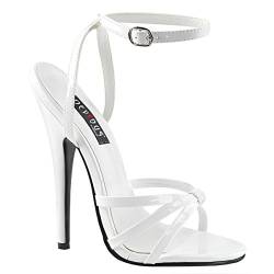 Higher Heels PleaserUSA Damen Sandaletten Domina-108 Lack weiß Gr. 43,5 von Higher Heels