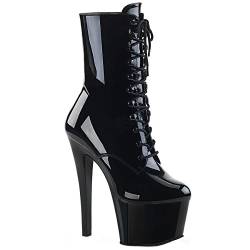 Higher-Heels PleaserUSA Plateau Stiefel Sky-1020 Lack schwarz Gr.36 von Higher-Heels