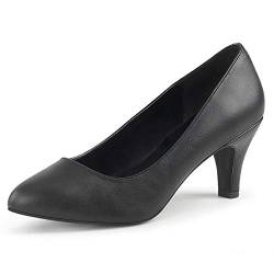 PleaserUSA Pumps Divine-420 Mattschwarz Gr. 45 von Higher Heels