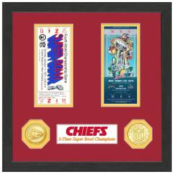 Kansas City Chiefs Super Bowl Championship Ticket Coin Bild von Highland Mint