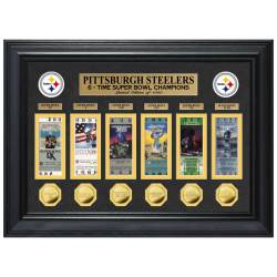 Pittsburgh Steelers Super Bowl Deluxe Gold Coin Ticket Bild von Highland Mint