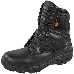 Highlander Mens Echo Cordura & Leather Reinforced Combat Boots (UK 10 (EU 44, US 10.5-11), Black) von Highlander