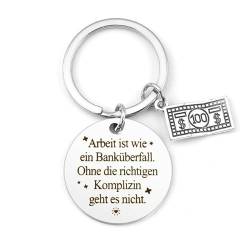 Abschiedsgeschenk Kollegen Jobwechsel Schlüsselanhänger Metall witzige Geschenk Arbeitskollegin kleine Geschenke für Kollegen beste Kollegin Geschenk Kollegen Kolleginnen Geschenke zum Geburtstag von Hightopup