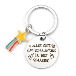 Einschulung Geschenk Schlüsselanhänger Kinder Schulkind Geschenk Schulanfang Geschenke für Mädchen Schuleinführung Geschenke 1. Klasse Geschenke Schulanfänger Geschenke Schlüsselanhänger Glück von Hightopup