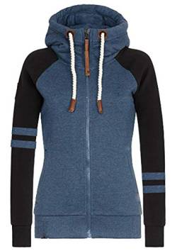 Hiistandd Damen Langarm Sweatshirt Damen Langarm Hoodie Damen Kapuzenpullover Sport Casual Farbblock Herbst Winter Warm Hoodies (Lake Blue, Medium) von Hiistandd