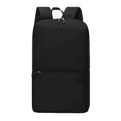 Hileyu Kleiner Rucksack für Männer Frauen Premium Wasserfesten Rucksack mit Verstellbarem Schultergurt Casual Daypack Passt 14-Zoll-Laptop Leichter Rucksack für Outdoor Reisen Arbeit (Schwarz) von Hileyu