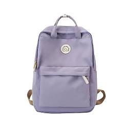 Leichter Rucksack für Männer und Frauen Schultasche für 14-Zoll-Laptop Lässiger College-Daypack mit Verstellbarem Schultergurt Leichter Rucksack für Schule Arbeit Reisen Outdoor (Lila) von Hileyu