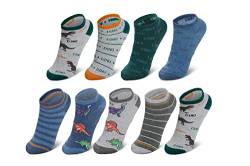 Hilltop 9 Paar Kinder Sneaker Socken, Kurzsocken aus Baumwolle für Jungen & Mädchen, Kindersocken, Size:23/26, Color:Jungen 3 von Hilltop