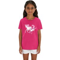 Hilltop Print-Shirt Hochwertiges Kinder Mädchen T-Shirt aus Bio Baumwolle Einhorn Motiv von Hilltop