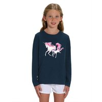 Hilltop Print-Shirt Kinder Mädchen Langarm T-Shirt aus Bio Baumwolle mit Einhorn Motiv von Hilltop