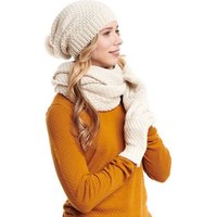 Hilltop Strickmütze Winter Kombi Set aus Schal, Strickmütze, Beanie und Handschuh von Hilltop