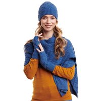 Hilltop Strickmütze Winterset für Damen aus Schal, Mütze und Handwärmer von Hilltop
