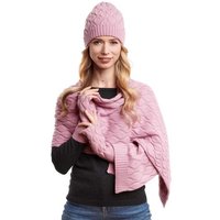 Hilltop Strickmütze Winterset für Damen aus Schal, Mütze und Handwärmer von Hilltop