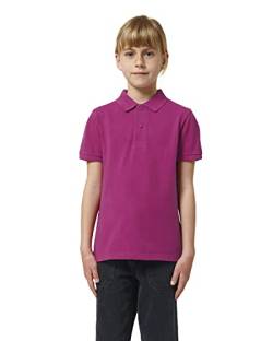 Hochwertiges Kinder Poloshirt aus 100% Bio-Baumwolle für Mädchen und Jungen. Eignet sich hervorragend zum bedrucken. (z.B.: mit Transfer-Folien/Textilfolien), Size:122/128, Color:Orchid Flower von Hilltop