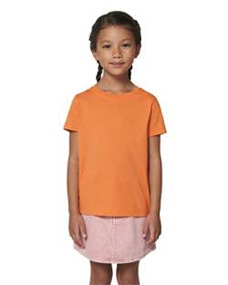 Hochwertiges Kinder T-Shirt aus 100% Bio-Baumwolle für Mädchen und Jungen. Eignet Sich hervorragend zum Bedrucken. (z.B.: mit Transfer-Folien/Textilfolien), Size:110/116, Color:Melon Code von Hilltop