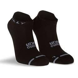 Hilly Unisex Active-Socklet-Zero Cushioning Laufsocke, schwarz/grau, L von Hilly