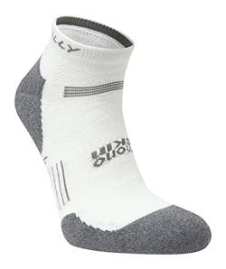 Hilly Unisex Supreme – Quarter – Med Cushioning Laufsocke, Weiß/Grau meliert, M von Hilly