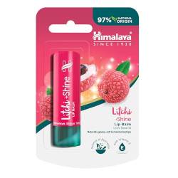 Himalaya Litchi Shine Lip Balm for Glossy Shine, Soft and Supple Lips, Vitamin E and Antioxidants Rich, 4,5g von Himalaya