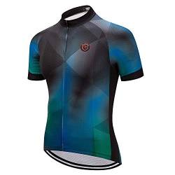 Herren Fahrradbekleidung Pro Team Kurzarm Radtrikot Sportbekleidung Classic, Oberteile, 3X-Groß von HimyBB