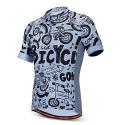 Herren Radtrikot Bike Biking Shirt Tops Kurzarm Kleidung, Jp1016, XL von HimyBB