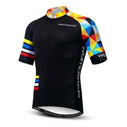 Herren Radtrikot Bike Shirt Tops Kurzarm Kleidung, Gitter, Groß von HimyBB