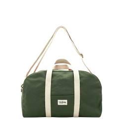 HINDBAG – Kollektion Charlie – 24h Tasche/Sporttasche/Bowlingtasche - Bio-Baumwolle (Olivgrün) von Hindbag