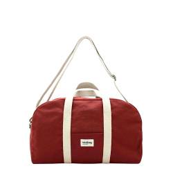 HINDBAG – Kollektion Charlie – 24h Tasche/Sporttasche/Bowlingtasche - Bio-Baumwolle (Terracotta Rot) von Hindbag