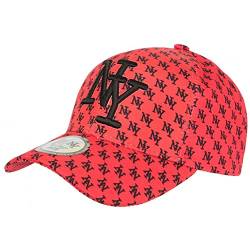 Baseball Avenue Cap NY Rot und Schwarz Grafik New York Fashion Baseball Avenue – Unisex Gr. Einheitsgröße, rot von Hip Hop Honour