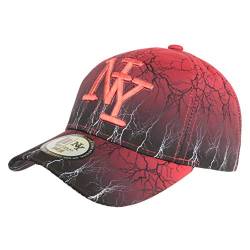 Baseball Cap NY rot und schwarz Original Eclyr – Herren Gr. Einheitsgröße, rot von Hip Hop Honour