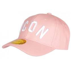 Hip Hop Honour Baseball Cap Icon Rosa und Weiß Trendy Fyck – Größe: Einheitsgröße – Farbe: Rosa – Unisex, Rosa, Einheitsgröße von Hip Hop Honour