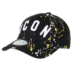 Hip Hop Honour Taguee Streetwear Baseball Cap Icon gelb und schwarz – Größe: Einheitsgröße – Farbe: Schwarz – Unisex, Schwarz , Einheitsgröße von Hip Hop Honour