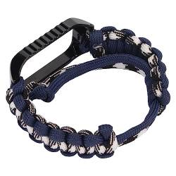 Hiraith Geflochtenes Nylon-Uhrenarmband, Leichte Uhrenschutzhülle, Praktisch für Lauf- und Radsportübungen (Navy blau) von Hiraith