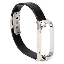 Hiraith PU-Smartwatch-Armband, Ersatz-Uhrenarmband, Flexible Edelstahl-Schutzhülle, Tragbar, Modisch, Zum Wandern (#2) von Hiraith